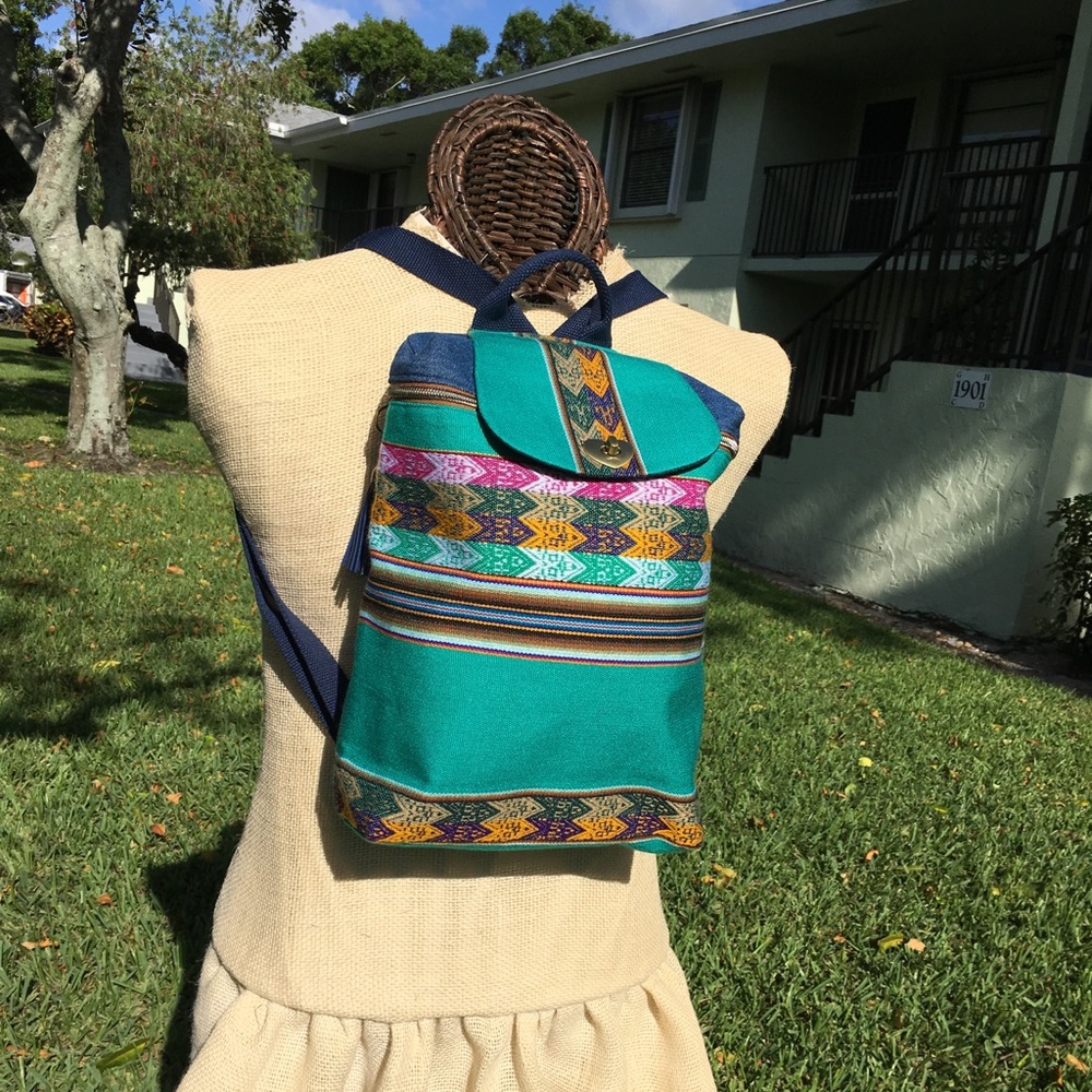 Handmade backpack.